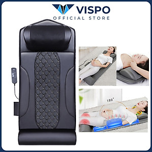 Đệm Massage Toàn Thân - Máy Massage Kết Hợp Túi Khí Và Gối Massage Nhiệt Hồng Ngoại Giúp Thư Giãn, Giảm Đau Cơ Thể - Nệm Mát Xa Đa Năng Cao Cấp Màu Đen