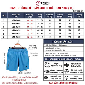 Quần Đùi Nam FASVIN Vải Gió Đẹp Hàng Nhà Máy Chất Lượng Cao Thể Thao Hay Mặc Nhà Q21475.HN