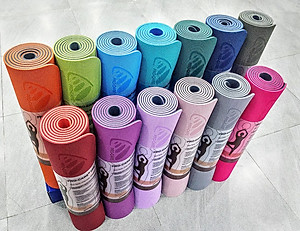 Thảm tập yoga Pro-Care định tuyến TPE 2 lớp 6mm (Tặng kèm túi đựng thảm)
