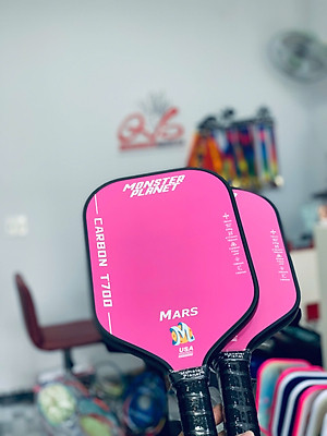 Vợt Pickleball Mars Chuyên Nghiệp USAPA Approved. Raw Carbon T-700 Nhám, Hỗ Trợ Xoáy và Kiểm soát bóng Spor