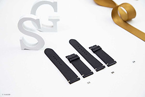 Dây Da Đồng Hồ Nam, 100% Da Bò Thật, Kiểu Dáng Vintage Phẳng Mỏng, Mặt Lót Chống Thấm Mồ Hôi, Tích Hợp Lớp Gia Cố Chống Giãn Đặc Biệt, Phụ Kiện Khóa và Chốt Bằng Thép Không Gỉ 316L - Thương Hiệu SAIGIO