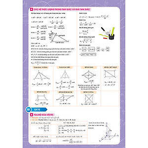 Sách Tờ Công Thức Toán 12 - Tất Cả Trong Một (Đại số và Hình học)