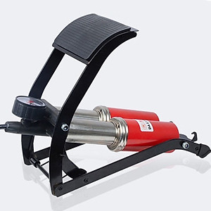 Bơm đạp chân 2 ống cao cấp để bơm xe đạp, xe máy, ô tô, bóng, phao