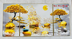TRANH TRÁNG GƯƠNG - TRANH THUẬN BUỒM XUÔI GIÓ - TRANH TREO TƯỜNG TẶNG TÂN GIA - TRANH KHAI TRƯƠNG - TRANH TREO TƯỜNG PHÒNG KHÁCH - TRANH TRÁNG GƯƠNG THUẬN BUỒM XUÔI GIÓ(TẶNG KÈM ĐINH 3 CHÂN)