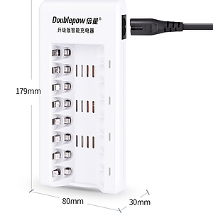 Bộ Pin Sạc 8 Viên AA 3000mAh Doublepow - Hàng Chính Hãng