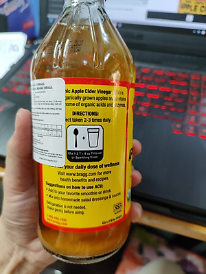 Giấm Táo Hữu Cơ Bragg Nhập Khẩu Chính Hãng Từ Mỹ