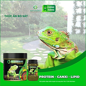 Thức ăn bò sát Iguana Baby - GREENABC dùng cho Rồng Nam Mỹ từ mới nở cho đến 9x giúp tăng kích thước, lên màu đẹp, phòng chống MBD, teo đuôi – Hộp 230g