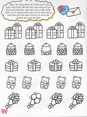 Sách Hello Kitty - Rèn Luyện Khả Năng Quan Sát (Tô Màu)