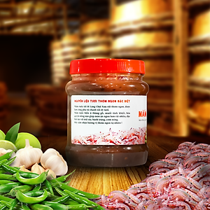 Mắm ruốc ăn liền (ăn thấy me tươi có hột chua chua rất ngon) nguyên liệu tươi thơm ngon đặc biệt Làng Chài Xưa 400g
