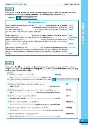 B2 First for School Preliminary 1 with 4 Practice Tests - Latest Format