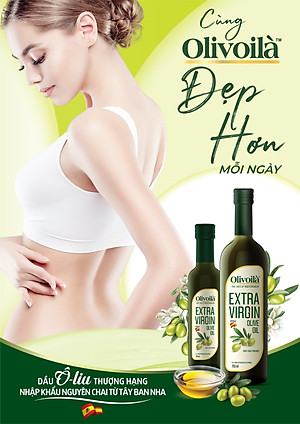 Dầu Ôliu Nguyên Chất Olivoilà (750ml / Chai)