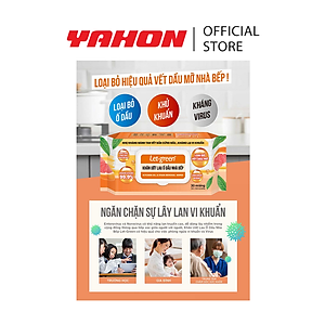 Combo Bao Khăn Giấy Ướt Lau Ố Dầu Nhà Bếp LET-GREEN, 30 Tờ/Bao