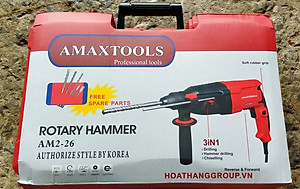 MÁY KHOAN ĐỤC BÊ TÔNG 3 CHỨC NĂNG AMAXTOOLS  AM2-26 (800W)- HÀNG CHÍNH HÃNG
