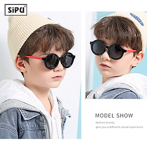 Mắt Kính Trẻ Em MK24 Cao Cấp Chống UV400 + Chống gãy Cho Bé Trai Bé Gái (Tặng Hộp Đựng Kính Ô Tô)