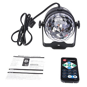 Đèn nháy led pha lê mini RGB giá rẻ,dải led chuyển động đa màu,đa hình,cảm biến nhạc có remote