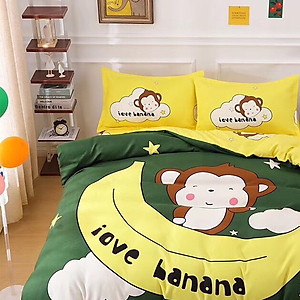 Bộ drap và vỏ chăn cotton Classic Kid VCK2018 ( 4 món )