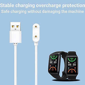 Dây Cáp Sạc Từ Tính Cho Huawei Band 6 7 8 9 10 / Honor Band 6 7 9 / Huawei Watch Fit 1 2 3 MÀU ĐEN - Hàng Nhập Khẩu