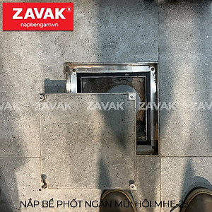 Nắp bể phốt ngăn mùi inox Zavak MHe25