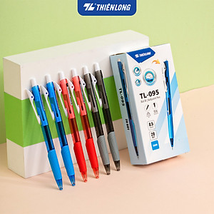 Combo 5-10-20 Bút Bi Thiên Long TL-095 - Tự động thu ngòi khi cài vào túi áo