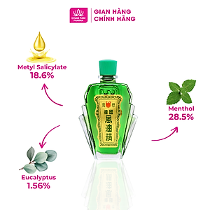 [Chính Hãng Singapore] Combo 2 Chai - Dầu Gió Xanh Con Ó Eagle Brand 24ml