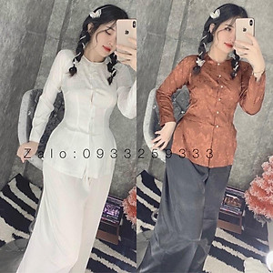 Đồ Lam Đi Chùa # Bà Ba Lụa Gấm Cao Cấp # Quần Áo