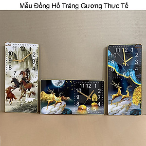 Đồng Hồ Treo Tường Tráng Gương Thuyền Và Biển Đẹp - Tranh Đồng Hồ Trang Trí Phòng Khách, Phòng Làm Việc