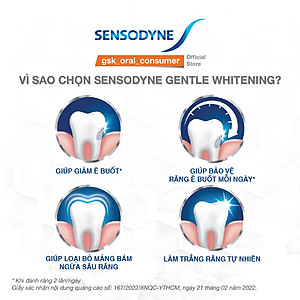 Kem đánh răng Sensodyne Gentle Whitening 160g