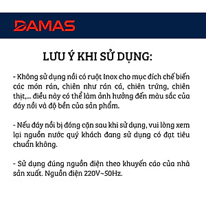 Nồi Lẩu Điện Mini 2 Mức Nhiệt - Ca Nấu Mì Điện Đa Năng DAMAS DK-8012 (1.2 Lít) - Hàng Chính Hãng