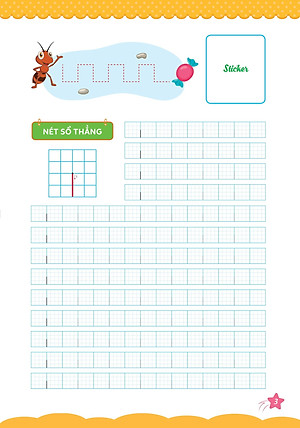 Sách Cùng Khủng Long Học Nét Cơ Bản Quyển 1 (Các Nét Đầu Tiên) Bé Gái