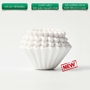 Giấy lọc 50 tờ hình tròn Wave cho phễu kalita 155 185 ORIGAMI