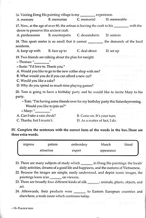 Sách Bổ Trợ Tiếng Anh 9 Tập 1