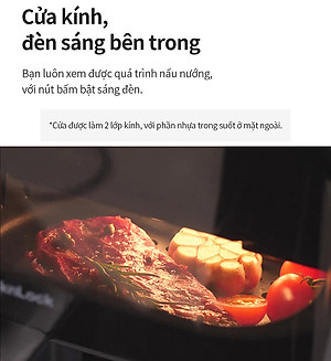 Nồi Chiên Không Dầu Locknlock Visible Air Fryer CUBE EJF996BLK (5.5 Lít) - Hàng Chính Hãng