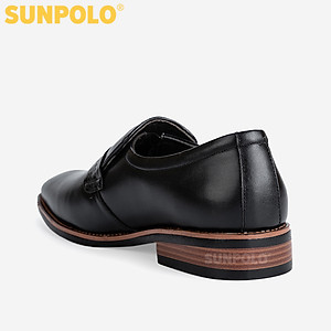 Giày Nam, Giày Tây Nam Da Bò SUNPOLO SPH428 (Đen, Nâu)