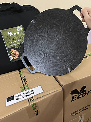 Chảo Đá Nướng Chống Dính 33cm ECORAMIC Chính Hãng