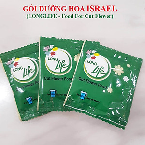 GÓI DƯỠNG HOA TƯƠI LONGLIFE CỦA ISRAEL (COMBO 30 GÓI), GIỮ HOA TƯƠI LÂU GẤP 2 LẦN VÀ 14 NGÀY KHÔNG THAY NƯỚC MỚI