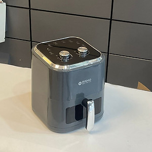 Nồi chiên không dầu 6L Mishio MK408 – Màu Xám Sang Trọng, Bảo Hành 24 Tháng - hàng chính hãng