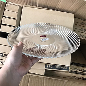 Đĩa thủy tinh vân xoáy 32cm