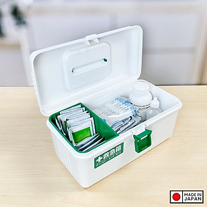 Hộp đựng thuốc & dụng cụ y tế Fudo Giken, thiết kế làm 2 ngăn dễ dàng phân chia đồ - nội địa Nhật Bản 