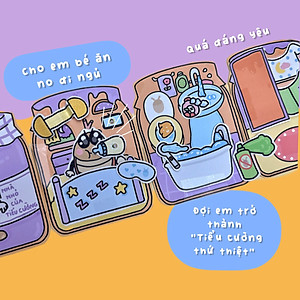 Bộ Tranh Tương Tác Cô Tiên Xanh - Nuôi Tiểu Cường