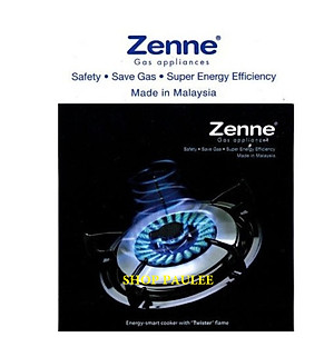 BẾP GAS ĐÔI ZENNE KGS 301 CÓ 1 ĐẦU HÂM - NHẬP KHẨU MALAYSIA – MẶT BẾP INOX - NGỌN LỬA MẠNH VÀ HỘI TỤ - TIẾT KIỆM GAS