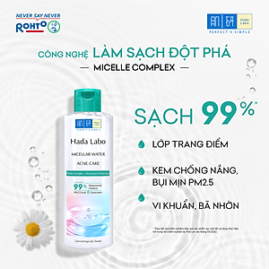 Nước tẩy trang sạch sâu cho da mụn, nhạy cảm Hada Labo Micellar Water Acne Care 240ml