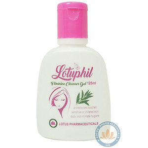 Gel vệ sinh phụ nữ Lotuphil 125ml, Làm sạch và hết mùi hôi - Hàng Chính Hãng