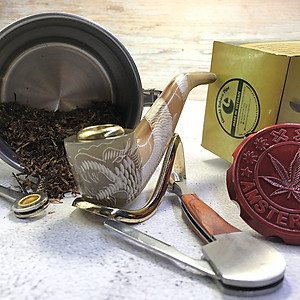 Tẩu Thuốc Limoki Chạm Rồng Á Đông Trắng – Mã TTLCC-07