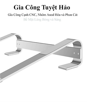 Giá đỡ laptop máy tính hợp kim nhôm gọn nhẹ siêu vững chắc - Hàng chính hãng