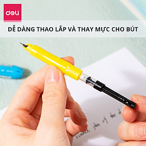 Bút máy bút mực học sinh ngòi kim tinh luyện chữ đẹp tập viết Super Wings Deli - Thiết kế mẫu mã đa dạng, ngòi bút chất lượng cao, màu sắc bắt mắt kèm hộp đựng - CQ894