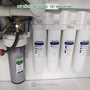 Cốc Lọc Thô 10 inch AQUAYAKI AQUA-S101 Cao Cấp Kèm Lõi, Bộ Lọc Nước Đầu Nguồn, Sinh Hoạt, Gia Đình - Hàng Chính Hãng