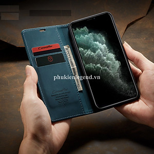 Bao da dạng ví hiệu Caseme dành cho iPhone 11 Pro Max , iPhone 11 , iPhone 11 Pro  chống sốc chống va đập, kèm ngăn đựng thẻ đựng tiền tiện lợi - Hàng chính hãng
