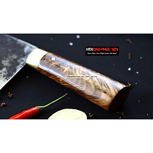 Dao Phúc Sen - Dao Chặt Gà Cán Cẩm Khâu Đồng G05D
