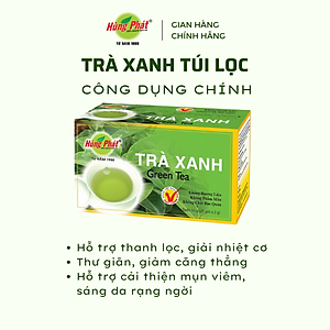 Trà Xanh Túi Lọc Nguyên Chất Hộp 25 Gói - Thương Hiệu Hùng Phát