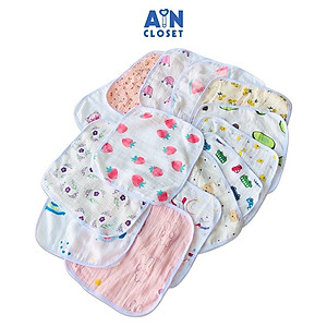 Set 10 Khăn tay cho bé xô Muslin 25x25 cm - AICDBT2X24AO - AIN Closet